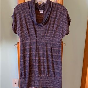 Vibe cowl neck short sleeve lg